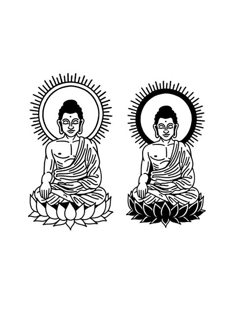 Meditation Sitting Pose, Tattoo Buddha, Meditation Tattoo, Hindu Tattoos, Traditional Black Tattoo, Sitting Pose, Tattoo Inspiration Men, Getting A Tattoo, Tattoo Flash Sheet