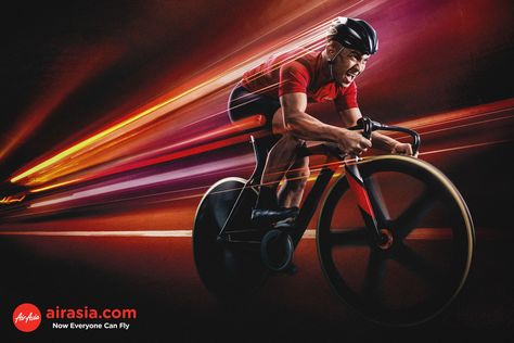 AirAsia x World Champion on Behance Speed Poster, Sport Ads, X World, Visual Advertising, Tiger Balm, Commercial Ads, Sport Poster Design, Social Media Design Inspiration, Car Advertising