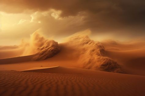 Sand storm desert outdoors nature.  | premium image by rawpixel.com Sandstorm Aesthetic, Sand Storm, Dust Storm, Fear Of Flying, Desert Storm, Fantasy Story, Desert Rose, Story Time, Cool Pictures