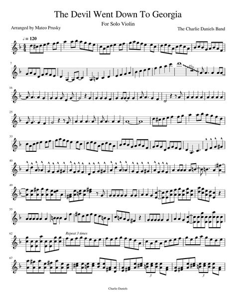 Popular Violin Sheet Music, The Devil Went Down To Georgia, Violin Worship Sheet Music, Violin Country Fiddle Sheet Music, Songs For Violin, Paint It Black Violin Sheet Music, Sheet Music For Violin, Violin Sheet Music Popular Songs, Violin Sheet Music For Beginners