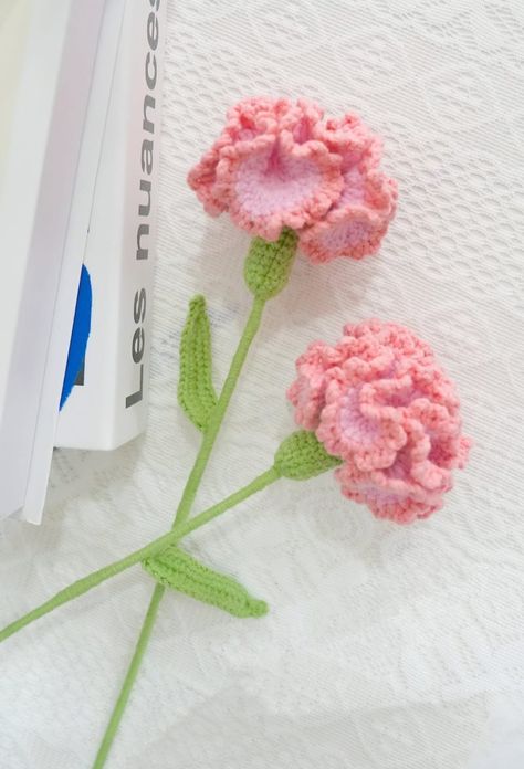 Crochet Aster Flower Free Pattern, Crochet Flowers Carnation, Crochet Patterns Flowers Free, Crochet Hydrangea Pattern Free, Easy Flower Crochet Patterns Free, Crochet Carnation Pattern Free, How To Crochet Flowers Easy, Crocheted Flowers Free Pattern, How To Crochet A Flower