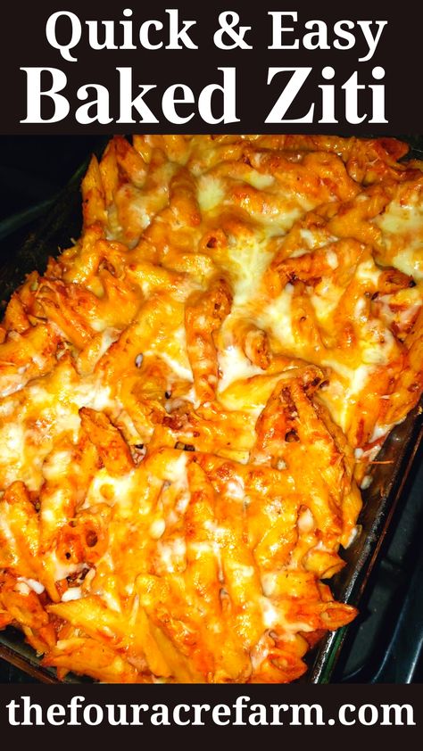 Pasta Baked Ziti, Pasta Pepperoni, Best Baked Ziti Recipe, Good Pasta, Pepperoni Recipes, Weeknight Pasta, Easy Baked Ziti, Ziti Recipe, Ziti Pasta