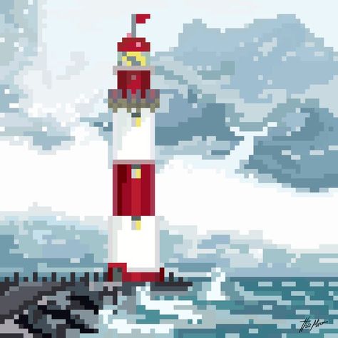 Art Wallpaper, Lighthouse, Pixel Art, Art Style, The Way, Art