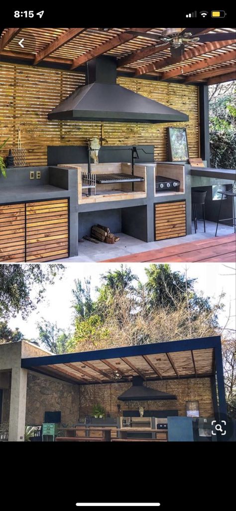 Outdoor Patio Ideas Backyards, Outdoor Kitchen Plans, Outdoor Bbq Kitchen, Outdoor Patio Space, Exterior Modern, Outdoor Kitchen Design Layout, Outdoor Kitchen Patio, Kitchen Designs Layout, Patio Decorating Ideas On A Budget