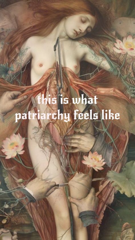 #art #feminism #women #womanhood #patriarchy Objectification Of Women Art, Witches Vs Patriarchy, Intersectional Feminism Art, Women In Science Art, Pantheism Aesthetic, Woman Rage Art, Feminism Painting, Patriarchy Art, Womanhood Art