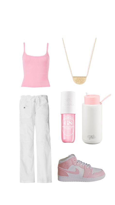 styling the pink riri scoop tank 💞 #pink #riri #shufflefyp #outfitinspo #frankgreen Riri Scoop Tank Outfits, Riri Scoop Tank, Pink Tank Top Outfit, Riri Tank, Pink Tank Tops Outfit, Tank Outfit, Tank Top Outfits, Summer Fits, Swaggy Outfits