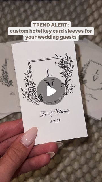 6,703 likes, 746 comments - lizgracepanella on September 19, 2024: "comment “hotel” and I’ll send you the link to these custom hotel key card sleeves for your wedding guests🏩💍🗝️✨ I’m so happy we decided to forego welcome bags + do key card sleeves instead! I got these from @carlysco_creative on @etsy ! She was the first one to do these and does an INCREDIBLE job! all of my brides: go check her out🤍". Hotel Key Cards, Boy Stuff, Wedding Welcome Bags, Future Wedding Plans, Card Sleeves, Welcome Bags, September 19, Happy We, Wedding Guests