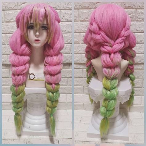 Braided Ponytail With Color, Cosplay Wig Tutorial, 2024 Hair Trends For Women, Sunkissed Hair Brunette, 2024 Hair Trends, Softball Hairstyles, Color Hairstyles, Anime Wigs, Anime Tutorial