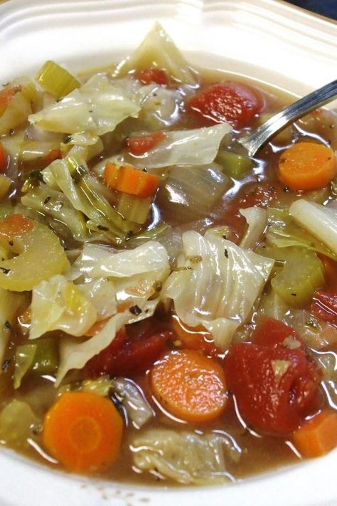 Cabbage Soup with Attitude Best Cabbage Recipe, Garden Vegetable Soup, Cabbage Soup Diet Recipe, Cabbage Soup Recipe, Diet Soup, Cabbage Soup Diet, Soup Diet, Just A Pinch, Cabbage Soup