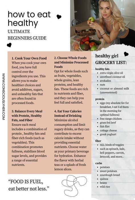 Are you ready to embark on a journey towards a healthier lifestyle? Eating healthy is a fundamental step towards achieving overall wellness. Here are some essential tips and tricks to help you kickstart your journey to a healthier you. #Nutrition #Tips #for #HealthTips #Building #a #Life #HealthyLifestyle #Healthier #a #NutritionTips #FitLife #Wellness #Foundation Healthier Lifestyle Tips, How To Eat Healthy, Hormone Balance, Conscious Living, How To Eat Better, Fall 24, Workout Plans, Healthy Girl, Healthy Lifestyle Tips