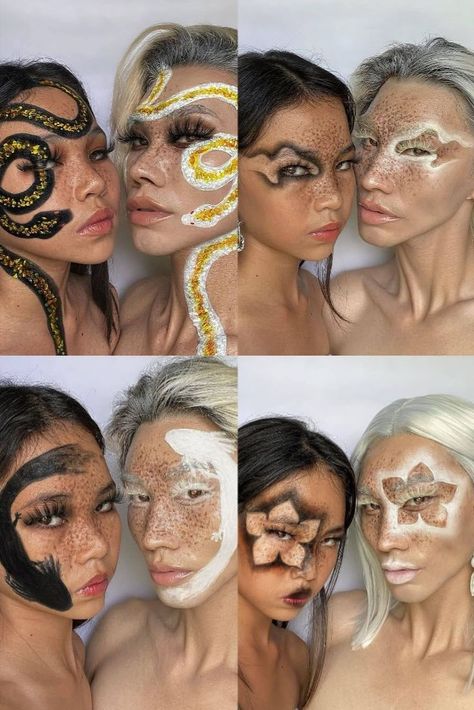 Credit @drian_bautista 💞 Powerful Makeup, Prosthetic Makeup, Makeup Is Art, Book Inspiration, Makeup Art, Face Paint, Carnival Face Paint, Halloween Face, Face Makeup