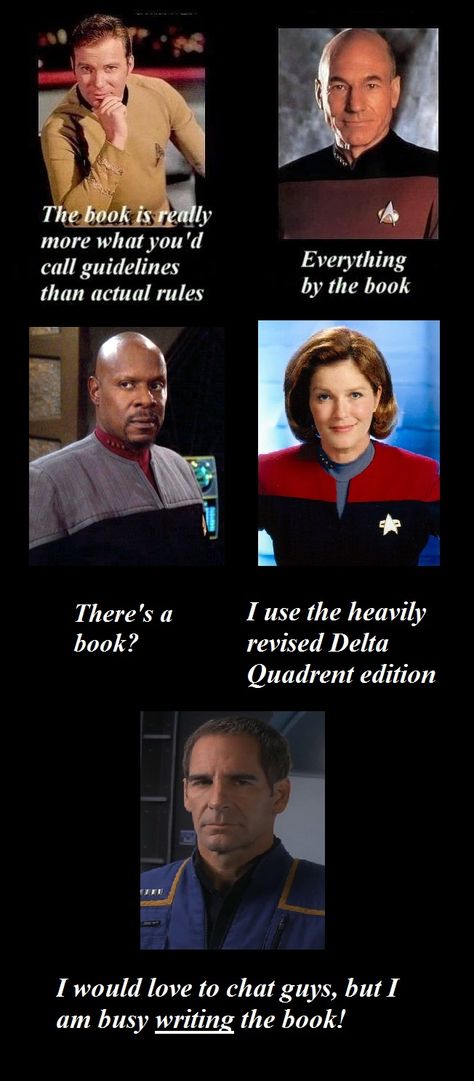 All the Captains Prime Directive, Star Trek Captains, Star Trek Show, Star Trek Funny, Star Trek Tv, Star Trek Images, Star Trek Series, Star Trek Characters, Star Trek Art