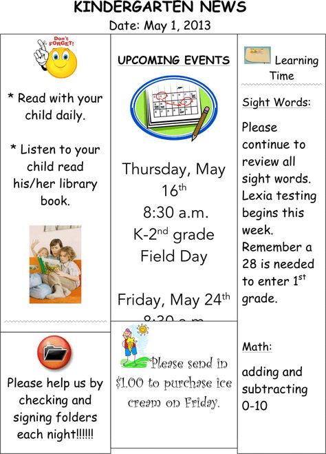 Kindergarten Newsletter Template 2 Pre K Newsletter, Newsletter Kindergarten, Prek Newsletter, Preschool Weekly Newsletter, Kindergarten Weekly Newsletter, Kindergarten Newsletter, Weekly Newsletter Template, Learning Time, Kindergarten Class