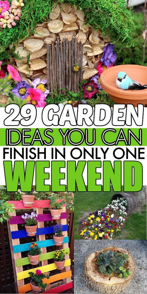 Easy Diy Garden Ideas, Cheap Garden Ideas, Garden Diy On A Budget, Diy Garden Ideas, Whimsical Garden Art, Cheap Garden, Cheap Backyard, Garden Ideas Cheap, Budget Garden