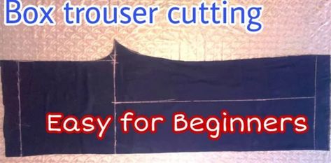 Easy Tutorial, Trousers, Sewing, Design