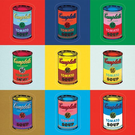 Campbell Soup Art, Cambell Soup, Andy Warhol Soup Cans, Meaning Of Art, Soup Art, Warhol Paintings, Campbell's Soup Cans, Art With Meaning, Pop Art Movement