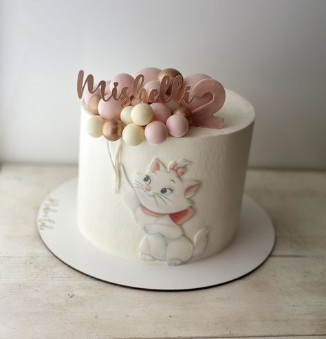 A cake with a kitten for child’s Birthday.  #TwoYearOldCake #CakeArt #CakeForChildren #ChildrenBirthdayCake #BabyGirlCake #CakeForGirls 2 Year Birthday Cake Girl, Birthday Cake 2 Year Girl, Birthday Cake For 2 Year Girl, Kitten Cake, Make A Cake, Baby Birthday Cakes, Birthday Cake Kids, Girl Cakes, Baby Cake