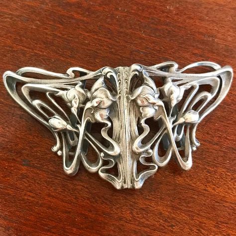 Design Art Nouveau, Bijoux Art Nouveau, Art Nouveau Silver, Vintage Jewellery Rings, Vintage Belt Buckles, Art Nouveau Design, Art Nouveau Jewelry, Vintage Belt, 자수 디자인