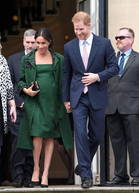 Meghan Markle and Prince Harry at Canada House March 2019 | POPSUGAR Celebrity Meghan Markle Maternity Style, Meghan Markle Maternity, Megan Markel, Duchess Meghan, Canada House, Meghan Markle Prince Harry, Meghan Markle Style, Pregnancy Style, Pregnant Celebrities