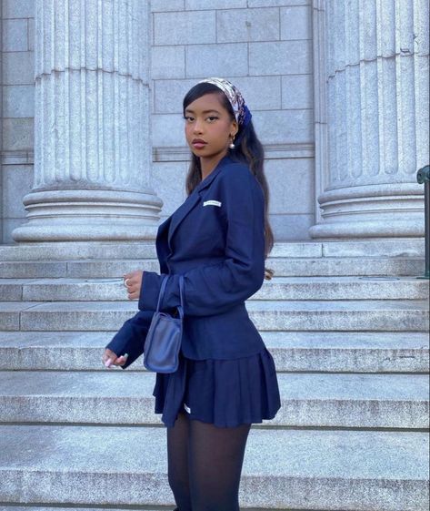 Skirt Business Outfit Black Women, Samira Ahmed, Outfit Black Women, Casual Attire For Women, Black Femininity, Estilo Preppy, Streetwear Fashion Women, Feminine Outfit, Professional Outfits