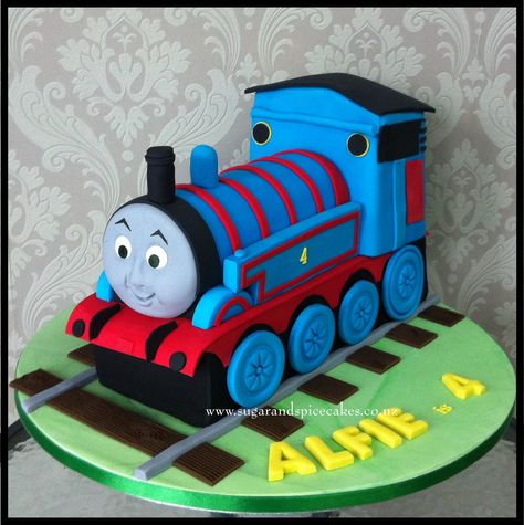 Thomas Tank Engine Cake, Thomas Train Birthday Cake, Thomas The Tank Cake, Thomas And Friends Cake, Thomas Birthday Cakes, Thomas Train Birthday, Thomas Cake, Tank Cake, Thomas Birthday Parties