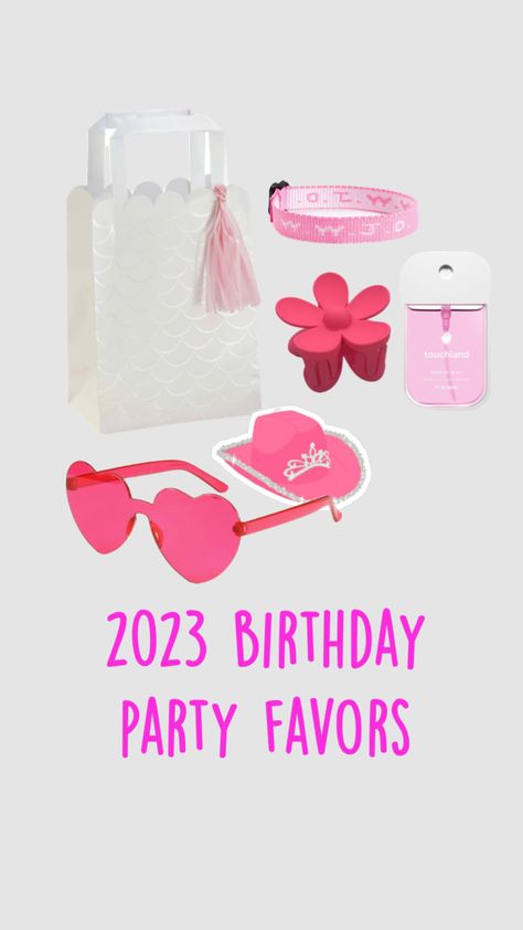 PREPPY PARTY FAVORS Preppy Party Favors, Teen Party Favors, Sleepover Party Favors, 12th Birthday Party Ideas, Birthday Party Goodie Bags, Shuffles Preppy, Pink Party Favors, Crafts To Do When Your Bored, Preppy Party