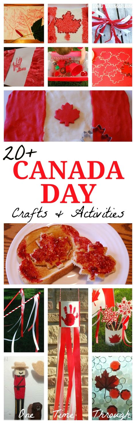 20+ Ideas for making CANADA DAY fun and MEMORABLE for your kids!  {One Time Through}  #kidscrafts #CanadaDay Canadian Activities, Canada Day Activities, Canada Crafts, Canada Passport, Canada For Kids, Canada Day Crafts, History Classroom Decorations, Multicultural Activities, Canada Day Party