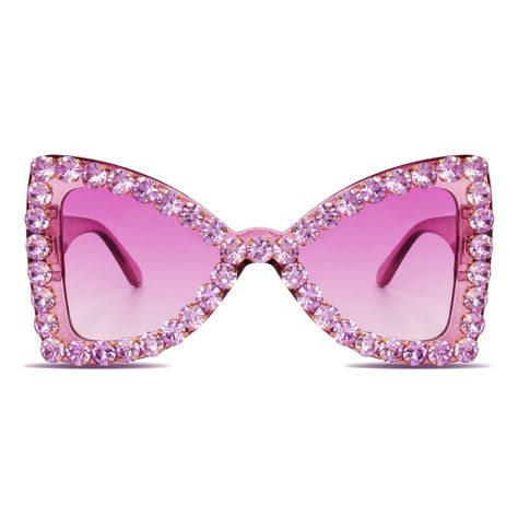 PRICES MAY VARY. Sparkly & Bold Statement Series: large size, thick rim with sparkling faux diamond decorated butterfly cat eye frame, super blingy. Harry style glasses great for clubbing, concert, costume party, trips to vegas Quality Build: Sturdy big pc frame, tested reinforced metal hinge, one piece nose pads, don't get your hair caught, impact-resistant clear lenses One Size Fits All: These are stylish sunnies, suitable for different face shapes, instantly uplift your outfit UV400 Protectio Bedazzled Glasses, Harry Styles Glasses, Disco Accessories, Rave Glasses, Butterfly Cat, Different Face Shapes, Harry Style, Glitter Glasses, Rhinestone Sunglasses