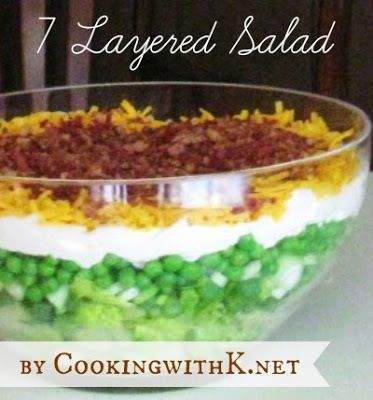 Cooking with K: The Secret to Making the Best Old School Pea Salad 7 Layered Salad, 24 Hour Salad, Southern Cornbread Salad, Low Carb Veggie, 7 Layer Salad, Layer Salad, Cornbread Salad, Seven Layer Salad, Layered Salad Recipes