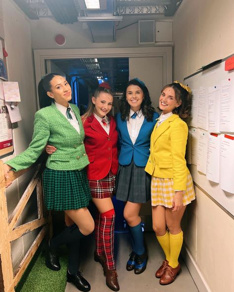 Heathers Group Costume, Veronica Sawyer Cosplay, Heathers Cosplay, Hannah Lowther, Erin Caldwell, Heathers Broadway, Heathers Costume, Heathers Musical, Theatre Aesthetic