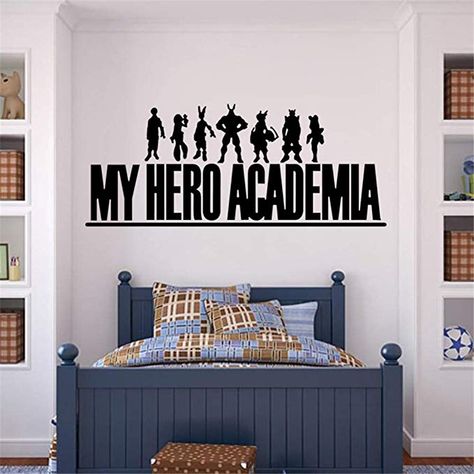 My Hero Academia Bedroom Ideas, Superhero Bathroom, Academia Bedroom, My Hero Academy, My Hero Academia Merchandise, Anime Decals, Drone Images, Vinyl Paper, Golden Girl