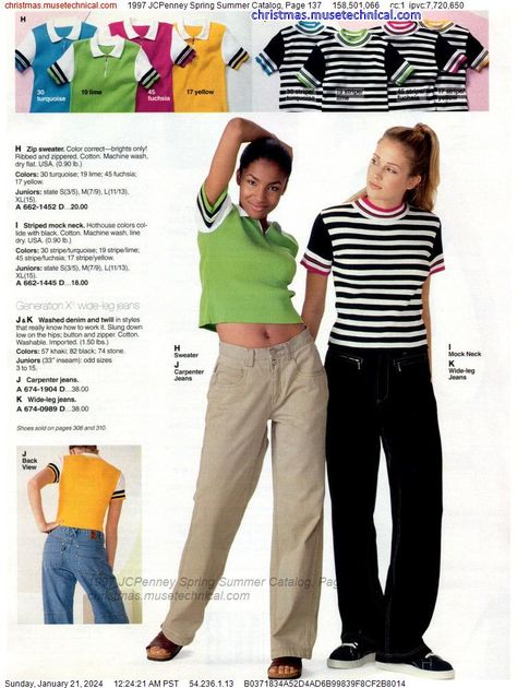 1997 Clothing, 90s Fashion Catalog, 1997 Fashion, 90s Teen Fashion, 90s Kids Fashion, Jcpenney Christmas Catalog, Hipster Looks, 90's Fashion, 90s Fashion Outfits