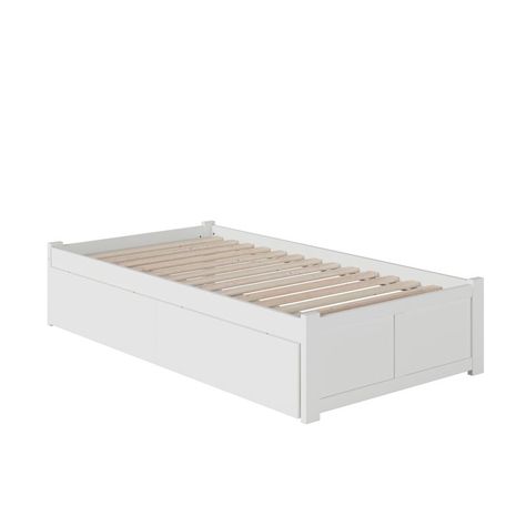 Isabelle & Max™ Bolick Extra Long Twin Platform Bed with Drawers & Reviews | Wayfair Bed With Footboard, Platform Bed With Drawers, Twin Trundle Bed, Under Bed Drawers, Twin Platform Bed, Bed Storage Drawers, Solid Wood Platform Bed, Platform Bed With Storage, Wood Platform Bed