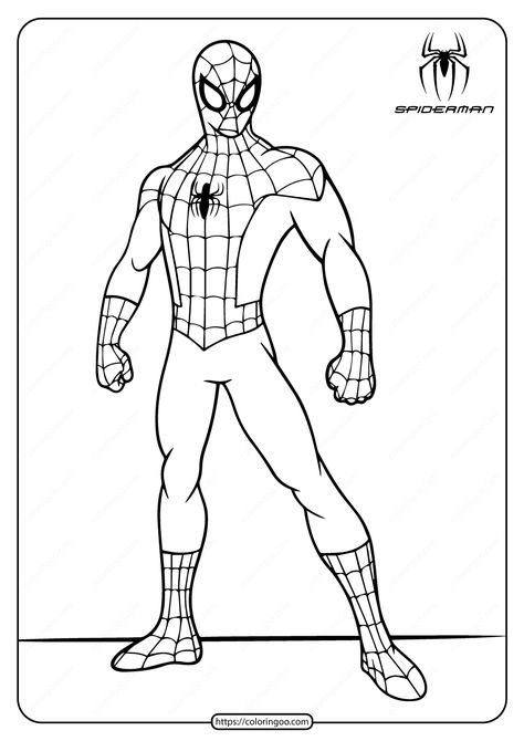 Printable Marvel Spiderman Coloring Pages Printable Spiderman Images, Spiderman Coloring Sheet, Spiderman Printables Image, Spiderman Coloring Pages Free Printable, Marvel Coloring Pages, Spiderman Printables, Iron Spiderman, Spiderman Coloring Pages, Spiderman Halloween