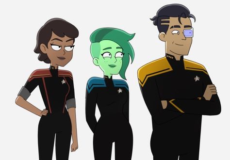 Data Fanart Star Trek, Star Trek Lower Decks Fanart, Star Trek Snw Fanart, Star Trek Lower Decks, Star Trek Lower Decks Characters, Lower Decks Star Trek, Star Trek Fashion, Star Trek Lower Decks Poster, Fandom Star Trek