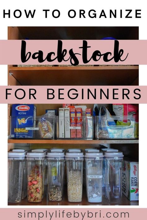 How to organize backstock for beginners Organize Backstock, Pantry Backstock Organization, Organizing Backstock, Backstock Storage Ideas, Pantry Backstock, Pantry Chip Storage, Chip Bag Storage Ideas, Chip Organization Storage Ideas, Crockpot Storage Ideas