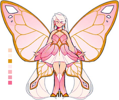 cherry blossom fairy on Toyhouse Fairy Art Poses, Fairy Dnd Character, Fairy Oc Character Design, Fairy Character Design, Dnd Fairy, Cherry Blossom Fairy, Fairy Oc, Nature Fairy, Types Of Fairies