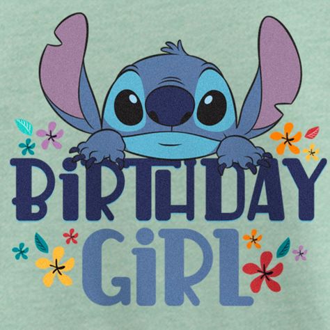 Stitch Family Shirts, Stitch Wallpaper Birthday, Stitch Birthday Wallpaper, Happy Birthday Stitch Disney, Stitch Birthday Printables, Stitch Birthday Card Ideas, Stitch Disney Birthday Party, Stich Party Ideas Girl, Stitch Disney Birthday