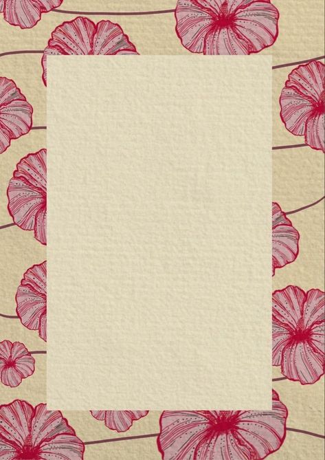 Scrapbook Border Design, Note Writing Paper, Floral Cards Design, Paper Background Design, Scrapbook Background, Instagram Frame Template, Instagram Frame, Good Notes, Writing Paper