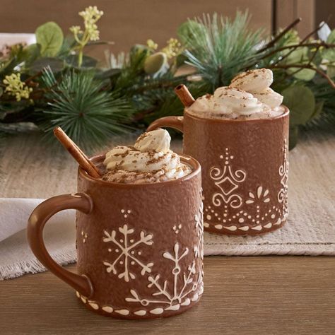 Mug Noel, Gingerbread Christmas Decor, Christmas Inspo, Noel Christmas, Christmas Mood, Stoneware Mugs, Christmas Aesthetic, Cozy Christmas, Christmas Mugs