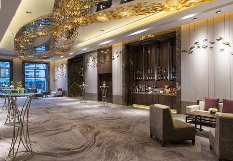 Grand Ballroom – Pre-Function Room Interior Design Jobs, Function Hall, Hotel Carpet, Hotel Ballroom, Grand Ballroom, Hall Interior Design, Marriott Hotel, Hall Interior, Function Room