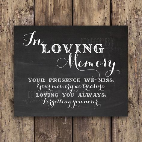 Wedding Memorial Table, Memorial Table, Memory Table Wedding, Gold Wedding Signs, Sign For Wedding, Wedding Chalkboard Signs, Chalkboard Printables, Memory Table, Wedding Ceremony Signs