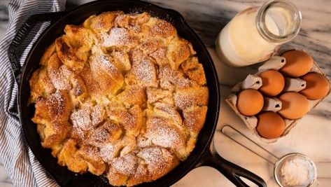 The Best Bread Pudding Recipe | The Joyce of Cooking Pudding Bread Recipe, Bread Pudding Recipe Easy, Best Bread Pudding, Best Bread Pudding Recipe, Ice Cream Sauce, Bread Pudding Easy, Best Bread, Iron Skillet Recipes, Drink Recipes Nonalcoholic