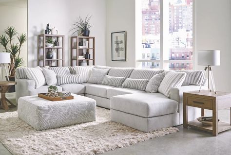 Revitalize your living space with our Jackson Catnapper 3pc Sectional. Dive into unparalleled comfort with its spacious design and plush cushions. Elevate your home decor with this timeless piece, balancing style and relaxation effortlessly. Discover the essence of luxury living today! 🏡✨ #ComfortZone #SectionalLiving #CozyCorner #HomeStyle #LivingRoomGoals #PlushPerfection #InteriorDesign #FurnitureFinds #RelaxationStation Gray Sectional, Grey Sectional, Flexible Seating, Living Room Bookcase, Living Room Collections, Plain Fabric, Upholstered Sectional, Chaise Sectional, Living Room Sectional