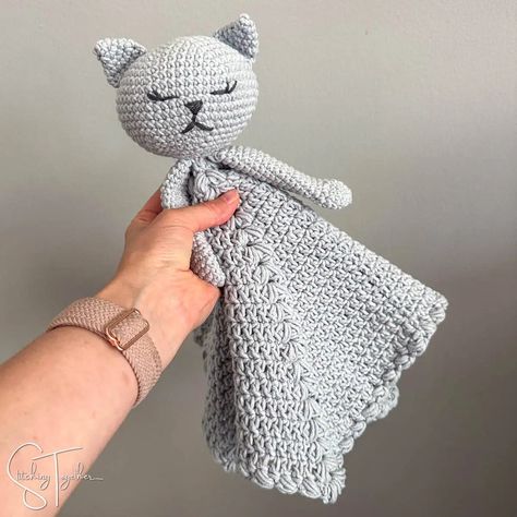 Cat Lovey Pattern, Lovey Crochet Pattern, Lovey Crochet, Crochet Pattern Instructions, Lovey Pattern, Crochet Lovey, All Free Crochet, Puff Stitch, Doll Crochet