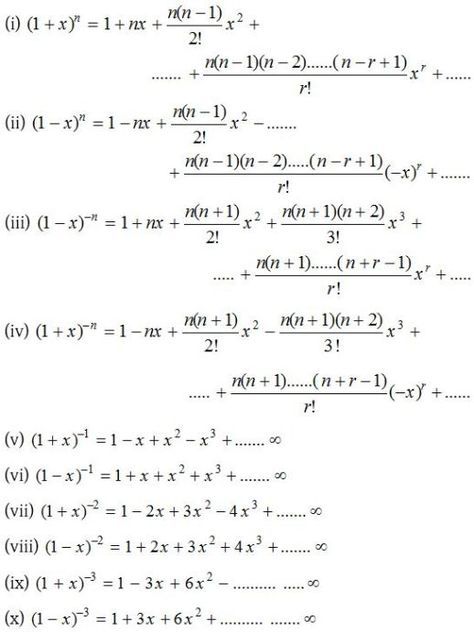 binomial-theorem-index-5 Binomial Expansion, Math Formula Sheet, Binomial Theorem, Math Formula Chart, Algebra Formulas, Multiplication Worksheet, Physics Formulas, Mathematics Worksheets, Math Tutorials