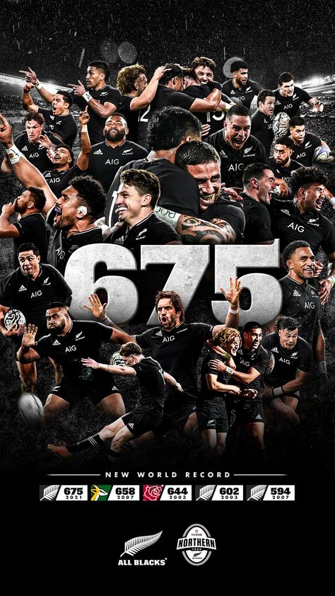 All Blacks on Twitter: "📲 #WallpaperWednesday World Record edition! 6️⃣7️⃣5️⃣ is the most Test points in a calendar year ✊🏽… " All Black Rugby, All Blacks Rugby Team, Nz All Blacks, Man Cave Posters, Black Beats, Rugby Games, All Blacks Rugby, New Zealand Rugby, Happy Birthday Wishes Photos