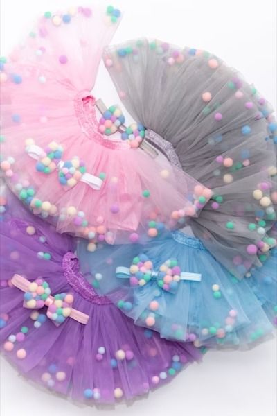 Pom Pom Tutu, Pom Pom Skirts, Birthday Baby Girl, Purple Tutu, Toddler Girl Gifts, Rainbow Tutu, Toddler Tutu, Skirt Ideas