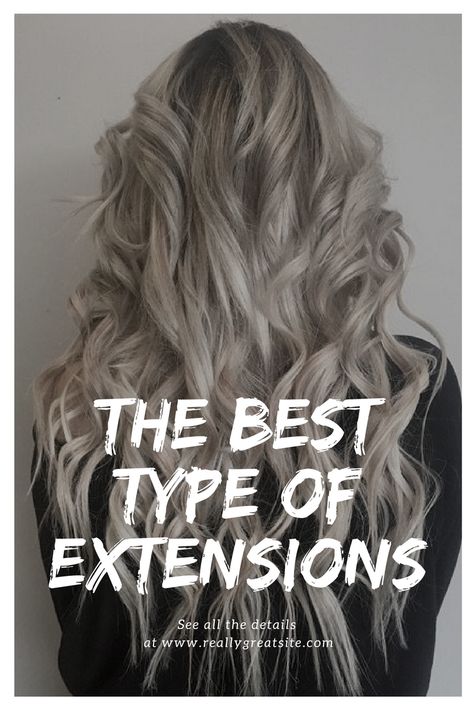 Bad Hair Extensions, 20 Inch Hair Extensions, Grey Hair Extensions, Diy Hair Extensions, Types Of Hair Extensions, Hair Extensions For Short Hair, Bleach Blonde Hair, Hair Extentions, Hair Extensions Best