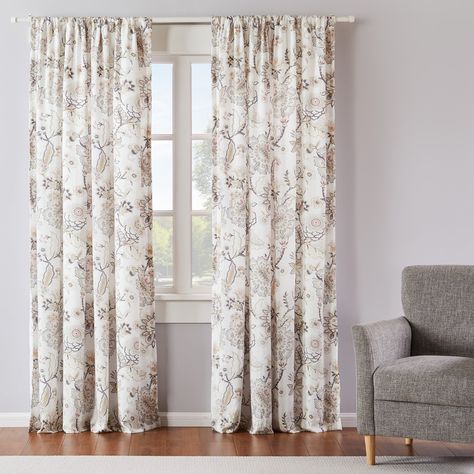 Buy Levtex Home - Ophelia - Drape Panel/Curtain Set of 2 (55x84in.) with Rod Pocket - Floral - Taupe Grey Cream Blush - 55x84in. - Set of 2 - Rayon at Walmart.com Curtain Shop, Taupe Grey, Drape Panel, Cream Blush, Curtains Window Treatments, Curtain Sets, Rod Pocket, Window Curtains, Panel Curtains